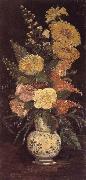 Vincent Van Gogh Vase with Asters ,Salvia and Other Flowers (nn04) oil painting on canvas